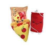 Joy Toy - Yummies Together Pizza y Cola - 2 Peluches de 15 cm en Bolsa de Peluche de 21 x 21 cm