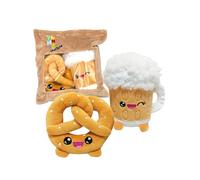 Joy Toy - Yummis Together Pretzel y Cerveza - 2 Peluches de 15 cm en Bolsa de Peluche Take Away 21 x 21 cm