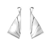 Joya Breil TJ3915 colección Retwist, pendientes para mujer de acero color plata talla 5,9 con sin piedras, Talla única, Acero aleado, Sin piedra preciosa