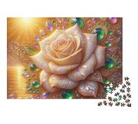 Joya de Rosa Dorada Puzzle 1000 Piezas Cartón para Toda La Familia Regalo Navidad para Entretenimiento Oferta 70x50cm/1000pcs