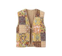 Joya genérica de hierro caballo invierno New Women's Street Fashion V cuello impreso chaqueta chaqueta y hombre, caqui, M