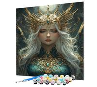 Joya Pintar por Numeros Adultos Mujer Pintura por Numeros 90 x 120 cm, DIY Kit Manualidades Adultos, Paint by Numbers Adult Con Pinceles Pigmento Acrílico Para Decoracion Hogar Pared (Model-1288)