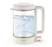joyami Hervidor Eléctrico Transparente, 1,5 L Carcasa de Vidrio de Acero Inoxidable Protección Multicapa