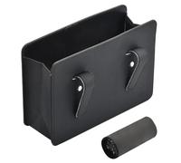 Joyan Cubo de Basura para Coche Pequeño Plegable, Cubo de Basura para Coche con 100 Bolsas de Basura y Placa Base Incorporada Extraíble, Accesorios Multiusos para el Interior del Coche (Negro)