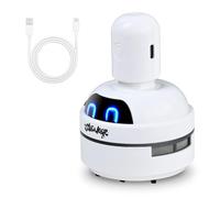 Joyan Mini Aspiradora de Mano con Diseño de Mango, 3 Niveles de Potencia de Succión, Portátil y Recargable por USB, Ideal para Limpieza de Migas en Mesa, Escritorio, Oficina y Hogar - Blanco