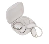 Joyance Auriculares traductores de voz Bluetooth, traductor de idiomas, dispositivo de traducción de voz en tiempo real, tecnología de conducción ósea, conectividad Bluetooth, color beige