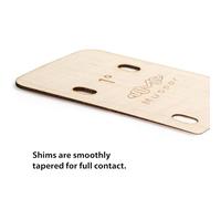 Joyance Bassneck - 3 cuñas de cuello de guitarra, herramienta de placa de cuello de madera de arce maciza, cuñas de cuello de bajo de 0.25/0.5/1 grado para reparación de bajo y guitarra