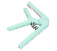 Joyance Capofor Cejilla de guitarra acústica, resistente ABS con resorte para guitarra acústica, ukelele, bajo, banjo, mandolina, verde claro, fácil de usar, versátil para instrumentos de 6 cuerdas