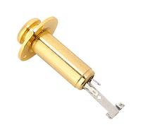 Joyance Enchufe de salida de guitarra de metal de 6,35 mm para guitarra eléctrica acústica, acabado dorado, compatible con varios modelos de guitarra