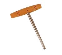 Joyance Escariador de agujero de puente de guitarra, escariador de agujero de clavija de mano, mango en T de madera maciza, herramienta de corte de escariado de puente de guitarra, herramienta de