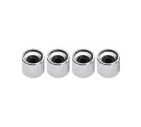 Joyance Juego de 4 pomos de control de tono de volumen de metal con llave hexagonal interior para guitarra eléctrica y bajo, compatible con Jazz Bass y Fender Telecaster