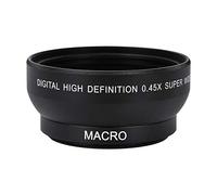 Joyance Lente gran angular de alta definición con aumento de 0,45x, lente de cámara de montaje de 49 mm, compatible con varias cámaras, ideal para fotografía de paisaje y grupo