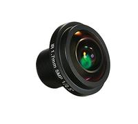 Joyance Lente ojo de pez de 1.7 mm, montaje HD de 5.0 megapíxeles, F2.0 de 1/2.5 pulgadas, lente panorámica gran angular de 180 grados para cámaras IP CCTV, montaje M12, cámara de seguridad