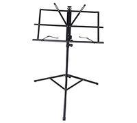 Joyance Lift - Soporte pequeño para música, estante portátil de metal, diseño ajustable de elevación y pliegue, ideal para uso familiar, color negro