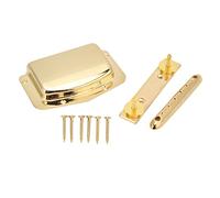 Joyance Puente fijo para guitarra eléctrica, juego de puente de guitarra eléctrica, cubierta de puente de guitarra, tablero de cuerdas de tracción, piezas de guitarra eléctrica, compatible con varios