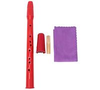 Joyance Saxofón de bolsillo, mini saxofón alto compacto y portátil, instrumento de viento ABS rojo, diseño ligero para un fácil transporte, ideal para principiantes y entusiastas de la música