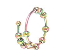 Joyas con anillo spinner, anillo con cuentas Fidget,Mujer Hombre Anillo relajante Fidget Joyas - Ajuste flexible, cómodo anillo de llevar, anillos con cuentas giratorias para viajar, lav,