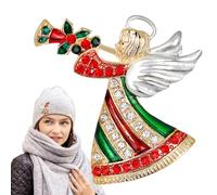 Joyas de alfileres de ángel, alfileres de ángel para mujeres, Broche navideño de Trompeta de Ángel de dibujos animados, Colgantes de estatua espumosa para figuras coleccionables decoración de ropa
