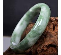Joyas de Bangle de Jade de Jade Joyas Chinas jades brazaletes Jadeite Pulsera Novia dones de mamá (Color Gema: 54-56 mm)