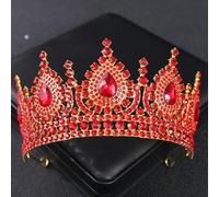 Joyas de Cabello Tiaras de Corona para Mujeres Cierro de Lujo Crown Crown Crystal Tiaras Nupciales Coronas Reina Princesa Renúdón Día Diadem Diadema Joyería para el Cabello de la Boda, 10