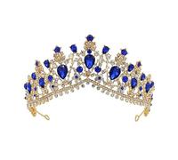 Joyas de cabello Tiaras de corona para mujeres Tiaras de cristal amarillo vintage Joyería para el cabello Joyería de la cabeza de la cabeza de la cabeza de la cabeza
