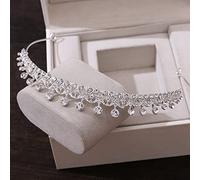 Joyas de cabello Tiaras para mujeres Corona de bodas para la cabeza para nupcias Gold Barroque Cristal Tiaras Coronas de novia para mujeres Accesorios para el cabello de boda