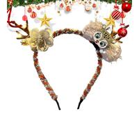 Joyas de cabeza de perro LED Navidad - Elastic Shining Reindeer Hair Band for Dogs | Neumáticos para el pelo de mascotas de Navidad para celebraciones festivas, fotógrafos, fiestas, decoración