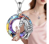 Joyas de Dragón para Mujeres,Mujer de con Joyas de Dragón | Collar de Figura de Animal con Cadena Regulable para Mujeres - para Desplazamientos, Citas, Bodas, Celebraciones, Festivales y Viajes