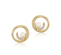 Joyas de Moda 925 Pendientes de Damas de Plata esterlina Pearl Synthetic Luxury Exquisito Joyas Damas Pendientes de Moda Pendientes de Moda