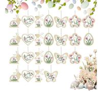 Joyas de Pascua para el | Decoración de Primavera para | Decoración de Pascua de Madera con Colgador - per Appuntamento e Serata Romantica