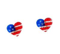 Joyas exclusivas y versátiles ¡Dale un toque aún más especial al Día de la Independencia! ¡No te pierdas estos aretes pequeños y exquisitos! (B, 3x3.5cm)