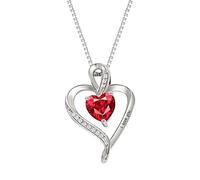 Joyas Medallón Collares Joyas Joyas para mujer Wife Heart Birthstone I Love You Necklace For Women Wedding Anniversary Birthday For Wife Women's Jewelry Organizador Limpiador Joyas, metal, No Gemstone