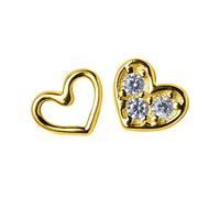 Joyas Mujeres Pendientes pequeños del corazón de los tachuelas Amor por la dama