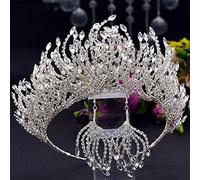Joyas para el cabello Tiaras de corona para mujeres Banda para el cabello Accesorios para el cabello de la boda Bodas árabes Bodas al por mayor Crown Crown Flower Flower Crown por Gagalu (Color: S-1