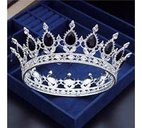 Joyas para el cabello Tiaras de corona para mujeres Círculo de cristal vintage diadema nupcial Rey Rey Corona de bodas Tiaras Novias Coronas Prom Crowns Joyería para el cabello de Gagalu (color: