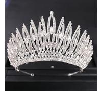 Joyas para el cabello Tiaras de corona para mujeres Color de oro de lujo Color grande Big Crown Tiara Mujeres Mujeres Belleza Prom Crowns Tiaras Cabello de novia Accesorios de joyas para el cabello,