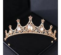 Joyas para el Cabello Tiaras de Corona para Mujeres Color de Oro Tiaras de Boda de Lujo de Lujo y Coronas Party Drinestone Prom Bridal Diadem Crown Tiara para Mujeres Joyas para el Cabello de la