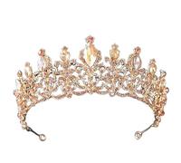 Joyas para el Cabello Tiaras de Corona para Mujeres Color de Oro Tiaras de Boda de Lujo de Lujo y Coronas Party Drinestone Prom Bridal Diadem Crown Tiara para Mujeres Joyas para el Cabello de la