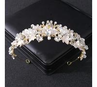 Joyas para el Cabello Tiaras de Corona para Mujeres Color de Oro Tiaras de Boda de Lujo de Lujo y Coronas Party Drinestone Prom Bridal Diadem Crown Tiara para Mujeres Joyas para el Cabello de la