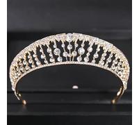 Joyas para el Cabello Tiaras de Corona para Mujeres Color de Oro Tiaras de Boda de Lujo de Lujo y Coronas Party Drinestone Prom Bridal Diadem Crown Tiara para Mujeres Joyas para el Cabello de la