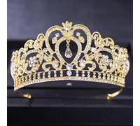 Joyas para el Cabello Tiaras de Corona para Mujeres Color de Oro Tiaras de Boda de Lujo de Lujo y Coronas Party Drinestone Prom Bridal Diadem Crown Tiara para Mujeres Joyas para el Cabello de la