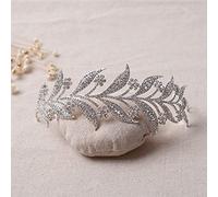 Joyas para el cabello Tiaras de corona para mujeres Color de plata Vina de la hoja de la altura de la novia Coronas Accesorios para el cabello de la boda Día del reno