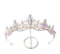 Joyas para el cabello Tiaras de corona para mujeres Cristal coreano Corona de novia Accesorios para el vestido de cabello Tiara Mujeres de la boda diadema diadema Joyería para el cabello