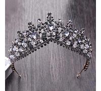 Joyas para el cabello Tiaras de corona para mujeres CRISTAL ROJO Europeo Rojo Big Crown Healwear accesorios para el cabello de la boda de novia Joya Bride Tiaras Princess Crowns por Gagalu (Color: