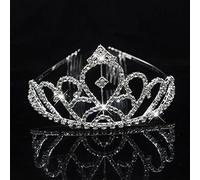 Joyas para el cabello Tiaras de corona para mujeres Fashion Luxury Crystal Tiaras y coronas Combandados de la cabeza de la cabeza de la boda Big Crown para mujeres (color: 11)