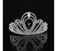 Joyas para el cabello Tiaras de corona para mujeres Fashion Luxury Crystal Tiaras y coronas Cop Pageant Dadvess Joyas de cabello de boda grande para mujeres (color: 6)