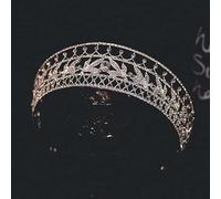 Joyas para el cabello Tiaras de corona para mujeres Luxury Cubic Zircon Boda Corona Geométrica Rhinestone Crystal Diadem Queen Crowns Crowns Princess Tiaras Accesorios para el cabello de la fiesta