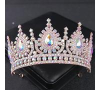 Joyas para el Cabello Tiaras de Corona para Mujeres Luxury Cubic Zirconia Crown Crystal Tiaras Nupciales Coronas Reina Princesa dhinestone dinter