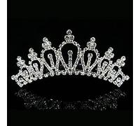 Joyas para el cabello Tiaras de corona para mujeres Princesa Queen Crown Diadem Barroque Barroque Tiaras y coronas de la cabeza Cabello Accesorios para el cabello de la boda del cristal de novia