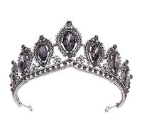 Joyas para el Cabello Tiaras de Corona para Mujeres Reina Cristal Tiara Crown para Mujeres Party Vintage Princesa Blue Blue Corona Corona Accesorios de Vestimenta, Azul